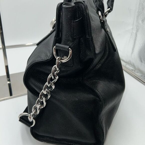 Michael Kors Hamilton Black Leather Bag - Picture 6 of 14